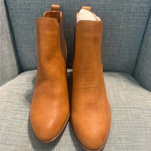 Tan Leather Ankle Boots